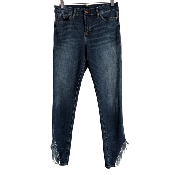 Dear John Denim - DEAR JOHN Gisele Women's Size 29‎ High Waisted Skinny Button Fly Jeans Raw Hem